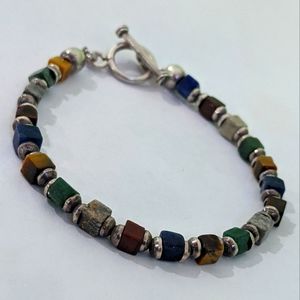 Sterling silver 925 natural stone bracelet